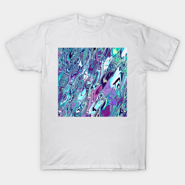 Mint waves T-Shirt by krinichnaya